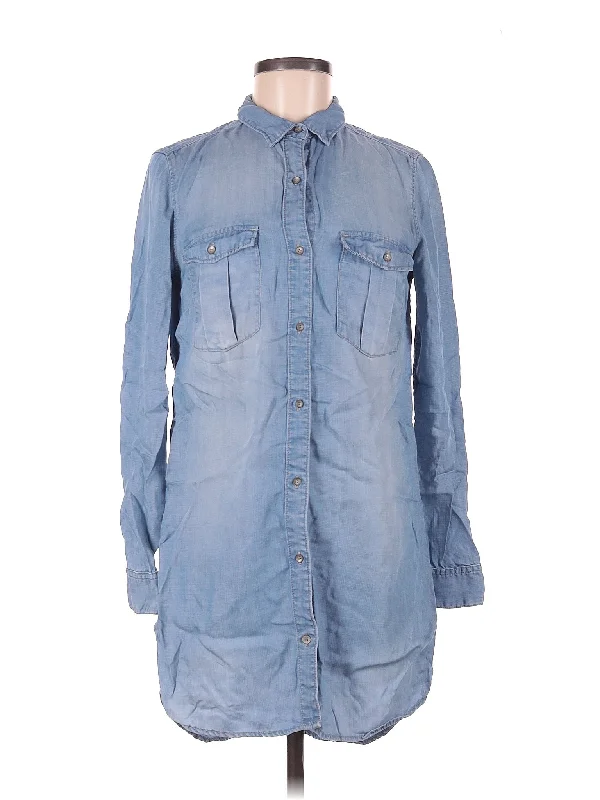 Long Sleeve Button Down Shirt-- Chenille Blend Fleece Blend Nylon Blend