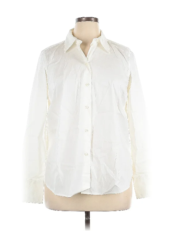 Long Sleeve Button Down Shirt-- Houndstooth Herringbone Solid