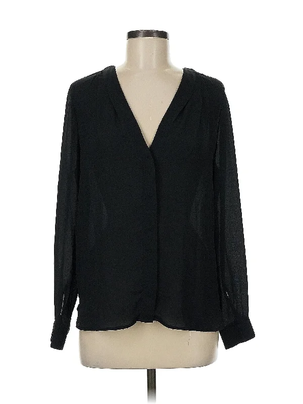 Long Sleeve T Shirt-- Ribbed Striped Patterned