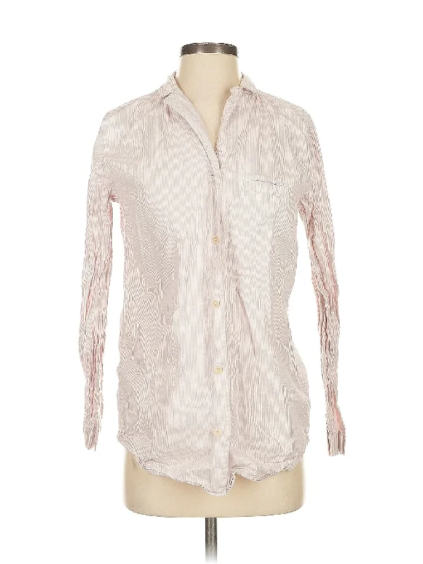 Long Sleeve Button Down Shirt-- Hooded Caped Shawl Collar