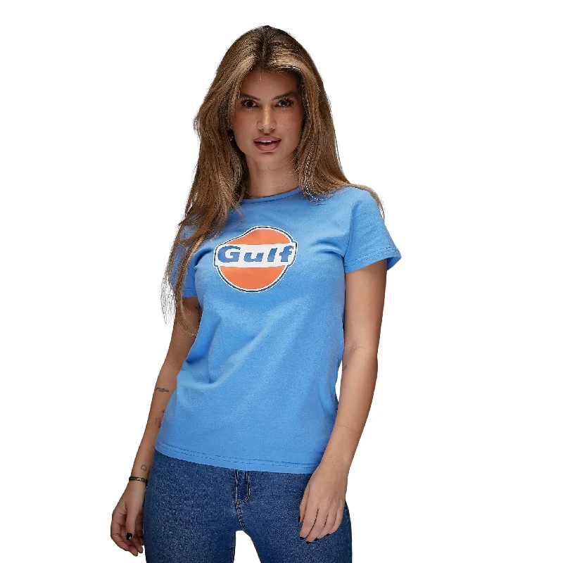 Women's Gulf Classic T-Shirt in Cobalt Blue-- Boxy Fit Fitted Loose