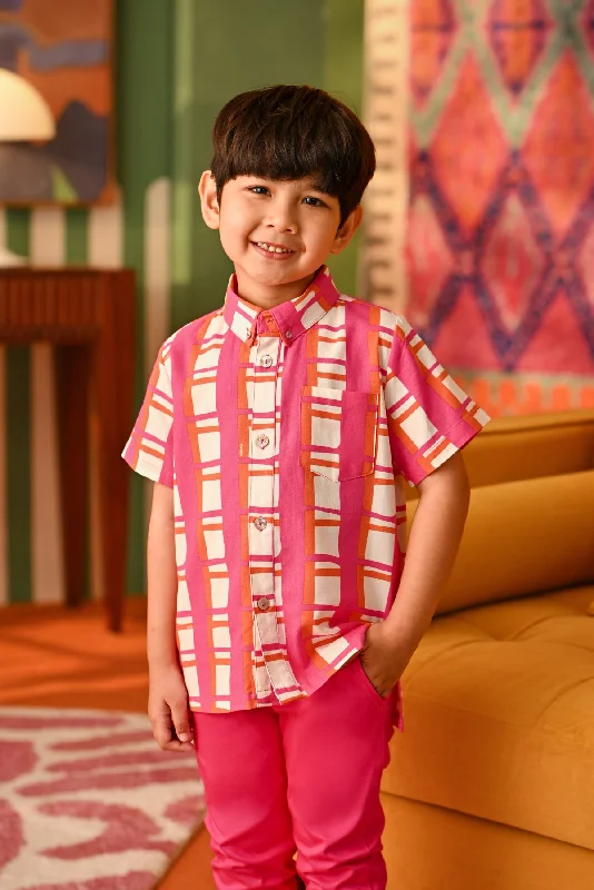 The Rasa Cinta Batik Shirt - Crush-- Print Jacquard Patchwork