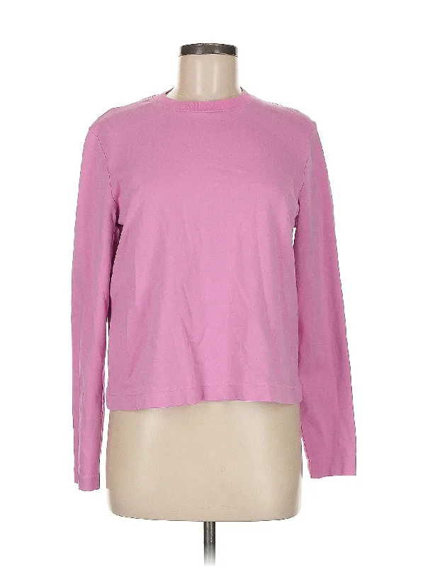 Long Sleeve T Shirt-- Satin Blend Silk Blend Wool Blend