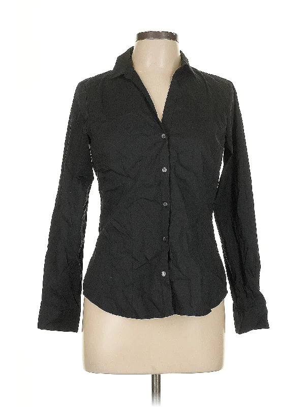 Long Sleeve Button Down Shirt-- Oversized T-Shirt Spandex breathable