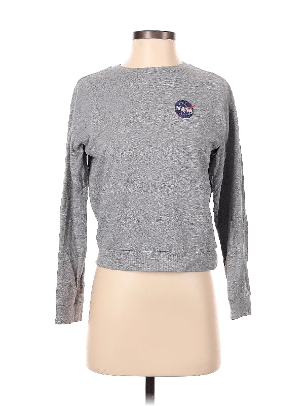 Long Sleeve T Shirt-- Houndstooth Herringbone Solid