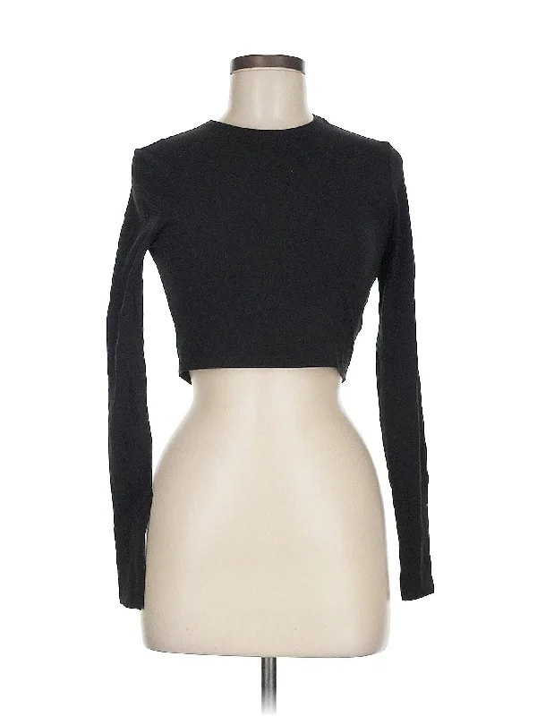 Long Sleeve T Shirt-- Front Pockets Side Pockets Patch Pockets