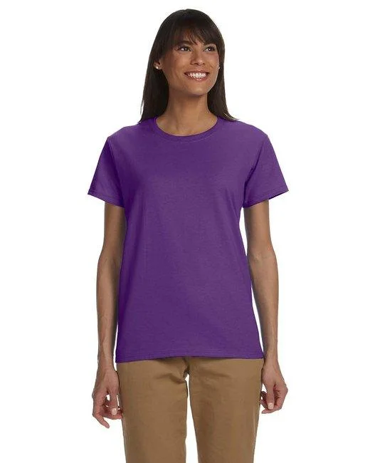Gildan Ladies' Ultra Cotton  T-Shirt G200L (Pack of 6)-- Satin Fabric Silk Fabric Chiffon Fabric