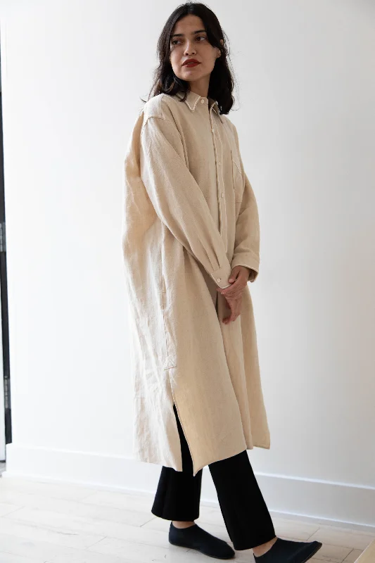 Old Man's Tailor | Hemp Trimming Long Shirt-- Rayon Fabric Velvet Fabric Corduroy Fabric