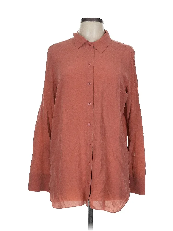 Long Sleeve Button Down Shirt-- Iron Safe Non-Iron Wrinkle Free