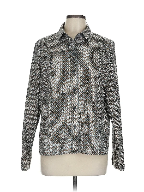 Long Sleeve Button Down Shirt-- Cozy Warm Stylish