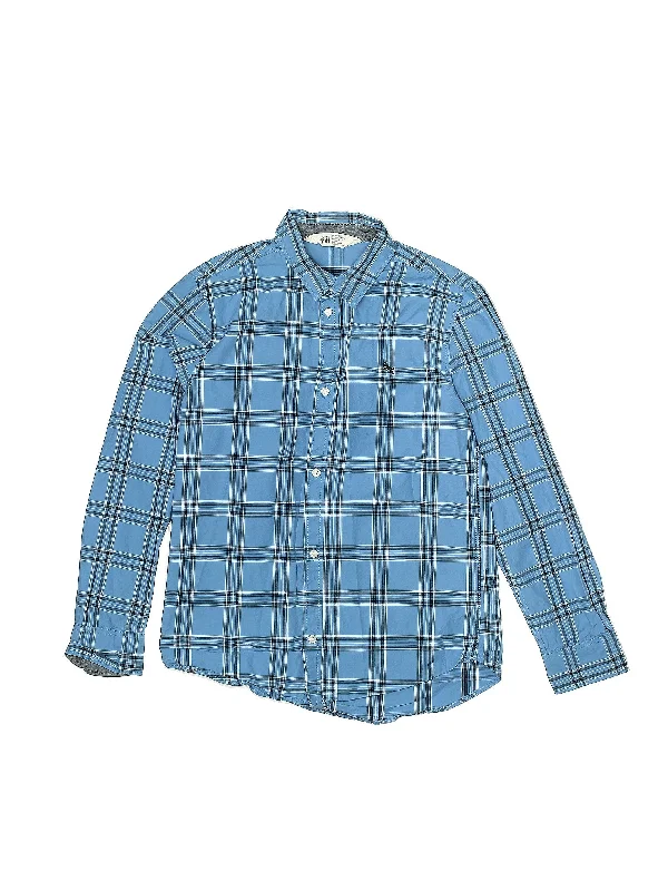 Long Sleeve Button Down Shirt-- Real Fur Shearling Chenille