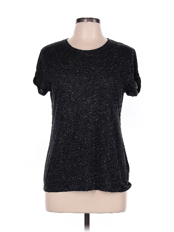 Long Sleeve T Shirt-- Print Jacquard Patchwork