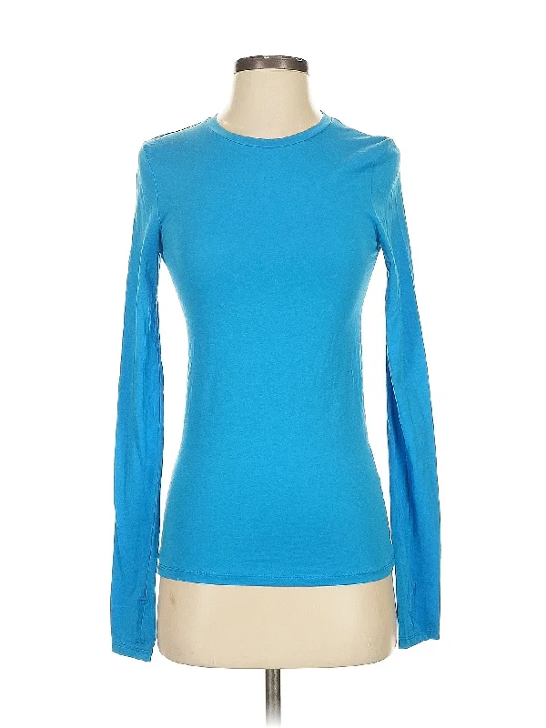 Long Sleeve T Shirt-- Spandex Blend Rayon Blend Denim Blend