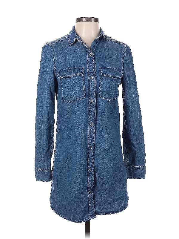 Long Sleeve Button Down Shirt-- Beaded Sequined Faux Fur
