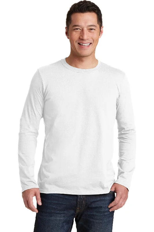 Gildan Softstyle Long Sleeve T-Shirt. 64400-- Fleece Fabric Down Fabric Feather Fabric