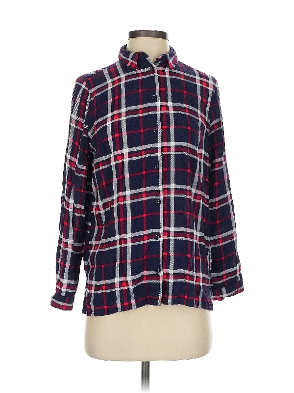 Long Sleeve Button Down Shirt-- Hooded Caped Shawl Collar