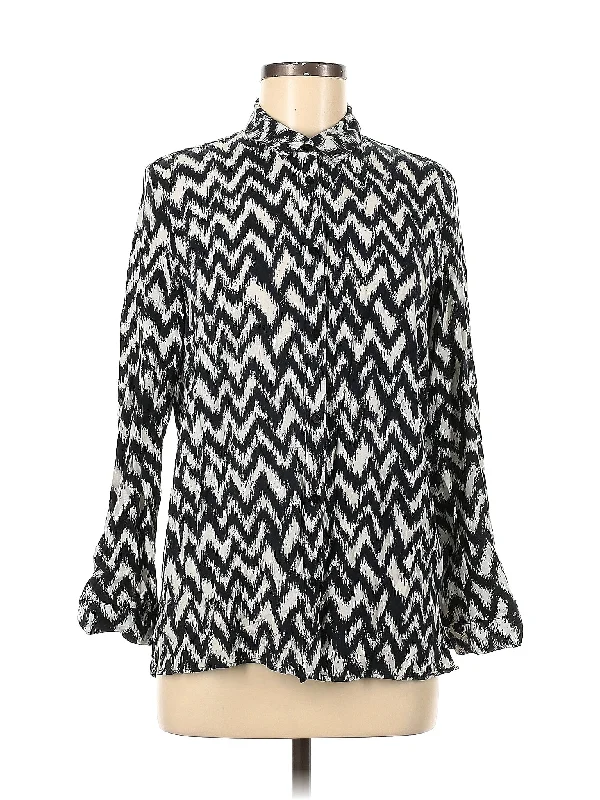 Long Sleeve Button Down Shirt-- Cozy Warm Stylish