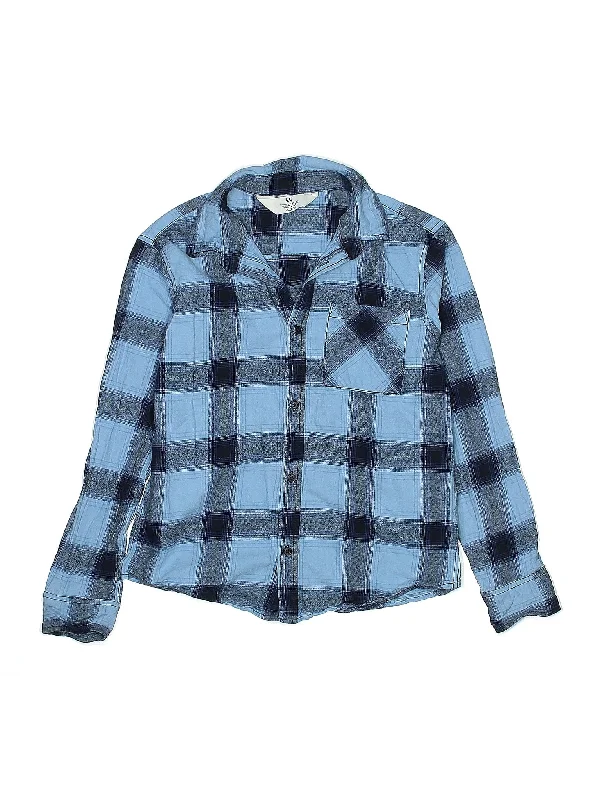 Long Sleeve Button Down Shirt-- Anti-Pilling Machine Wash Handmade