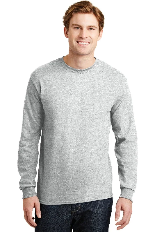 Gildan - DryBlend 50 Cotton/50 Poly Long Sleeve T-Shirt. 8400-- Ribbed Striped Patterned