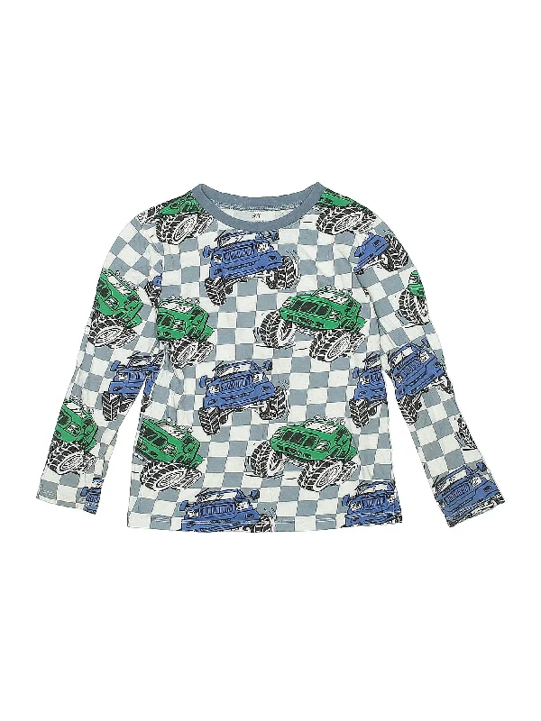 Long Sleeve T Shirt-- Mesh Fabric Canvas Fabric Denim Fabric