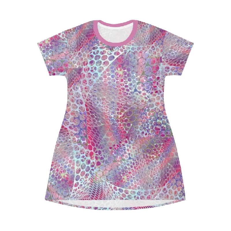 Zenon Iguana T-Shirt Dress-- Fleece Nylon Spandex