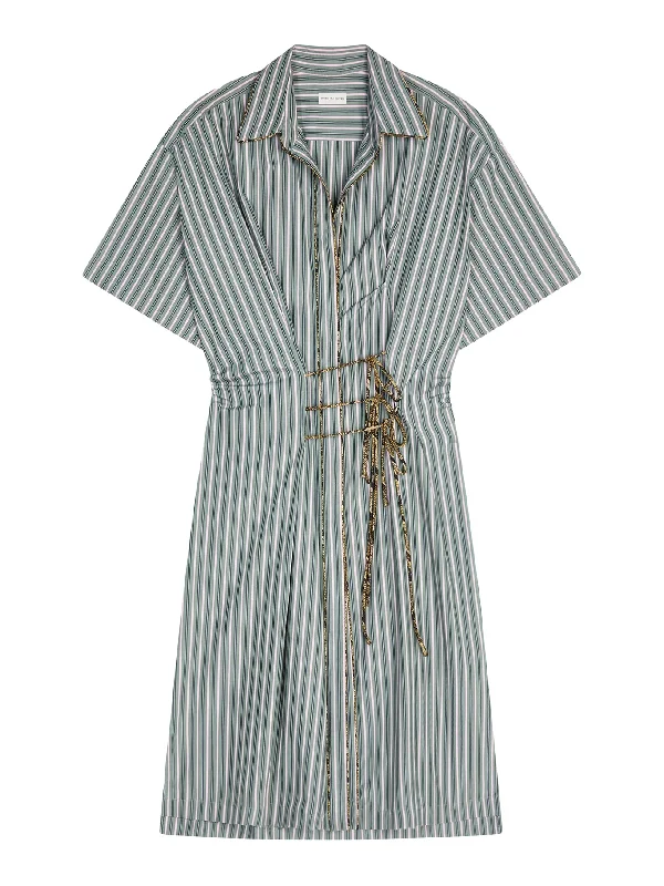 STRIPED COTTON DRESS Tunics Cozy comfortable
