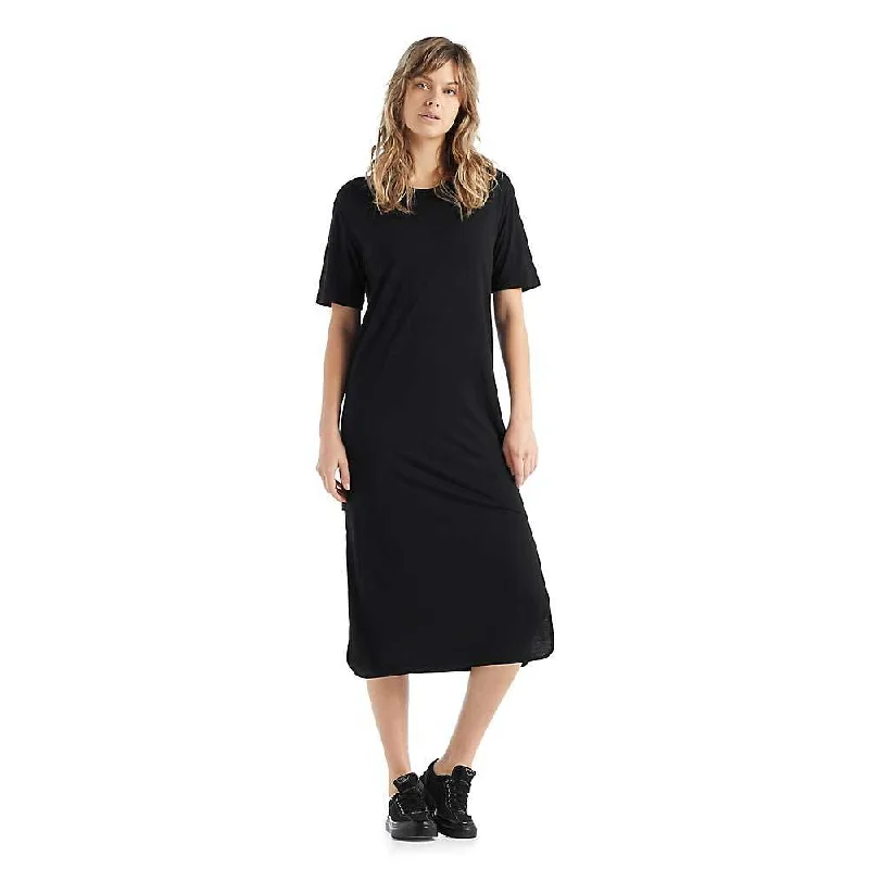 Icebreaker Womens Granary Tee Dress Tunics Long Elegant