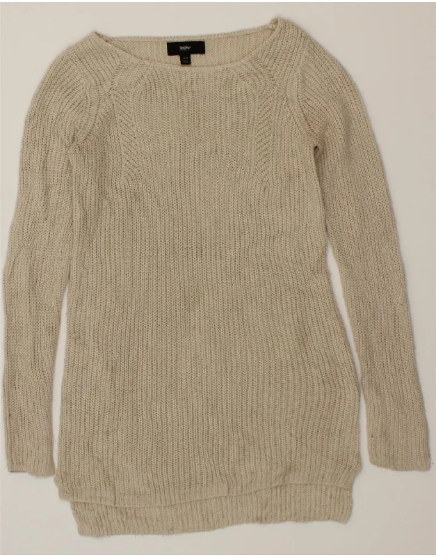 MOSSIMO Womens Knit Long Sleeve Tunic Dress UK 6 XS Beige Acrylic Tunics Seasonal trendy MOSSIMO Womens Knit Long Sleeve Tunic Dress UK 6 XS Beige Acrylic Tunics Seasonal trendy