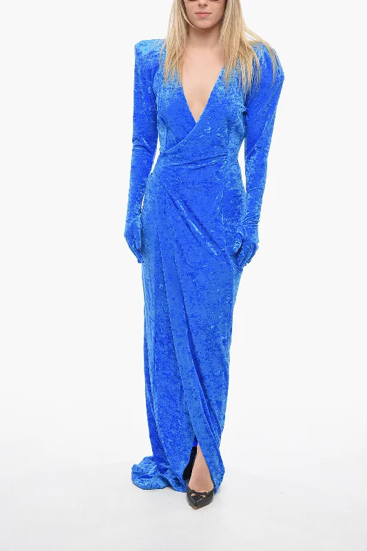 Vetements Velour DYNASTY Dress with Glove Detail Tunics Versatile all-occasion