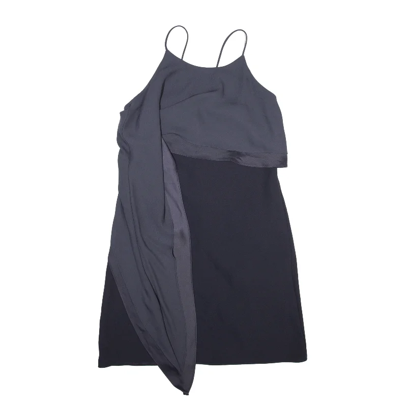 ISSA London Shift Dress Grey Sleeveless Knee Length Womens UK 10 Off-the-shoulder Chic Trendy ISSA London Shift Dress Grey Sleeveless Knee Length Womens UK 10 Off-the-shoulder Chic Trendy