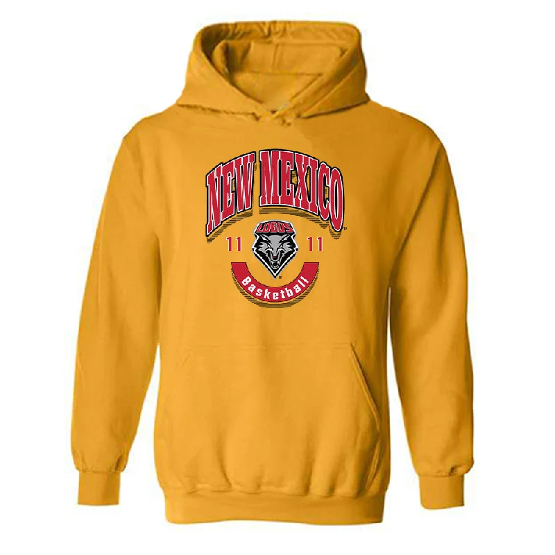 New Mexico - NCAA Women's Basketball : Nayli Padilla Chinea - Classic Fashion Shersey Hooded Sweatshirt Hoodie with Drop Shoulder Relaxed Streetwear