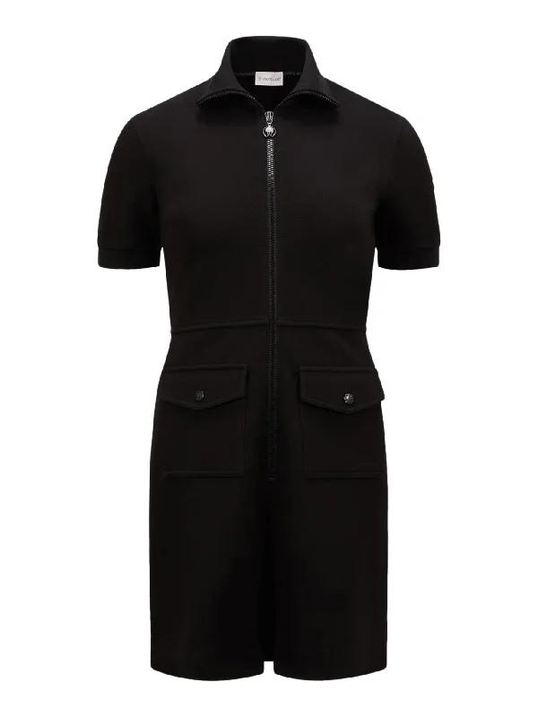 PIQUET HALF-ZIP POLO DRESS Tunics Timeless classic