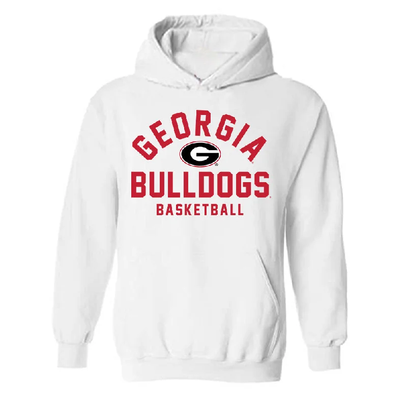 Georgia - NCAA Women's Basketball : Indya Davis - Classic Shersey Hooded Sweatshirt Hoodie with Thumb Holes Functional Cozy