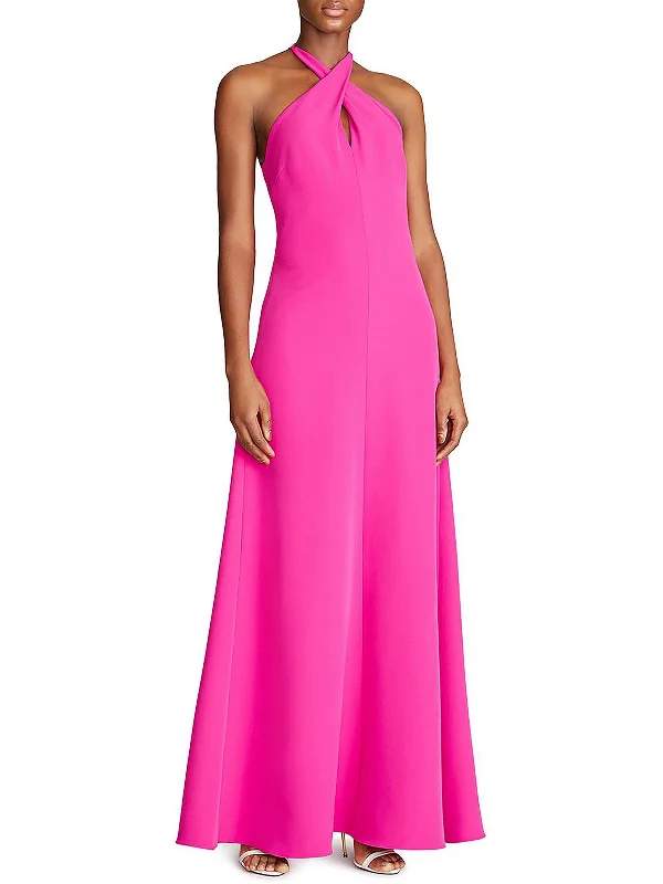 Gabriela Womens Crepe Halter Evening Dress Tunics Denim casual
