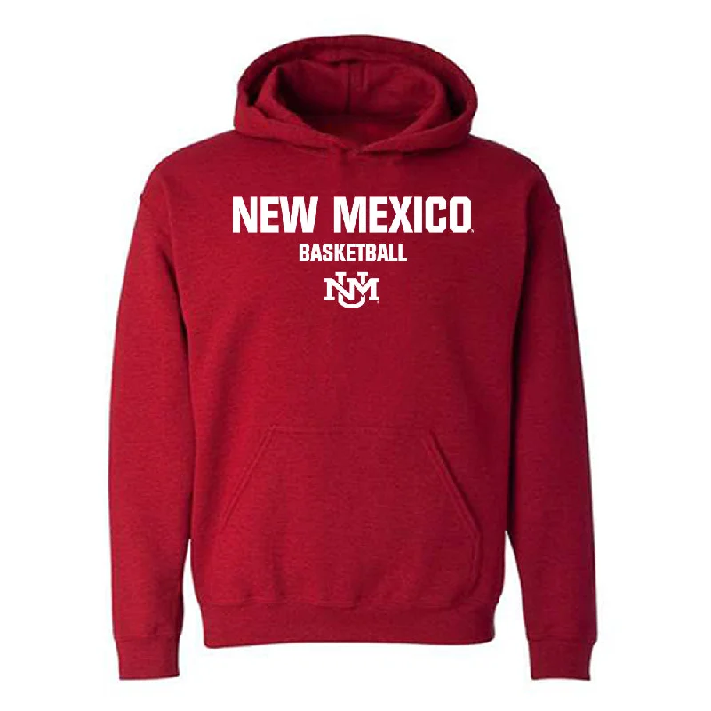 New Mexico - NCAA Women's Basketball : Nayli Padilla Chinea - Classic Shersey Hooded Sweatshirt Hoodie with Raw Hem Edgy Unfinished