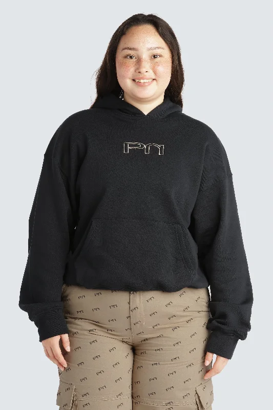 HOODIE1 Hoodie with Crew Neck Simple Timeless