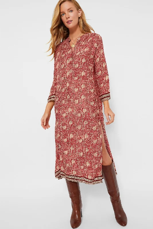 Water Lily Terracotta Isobel Dress Tunics Handmade artisanal