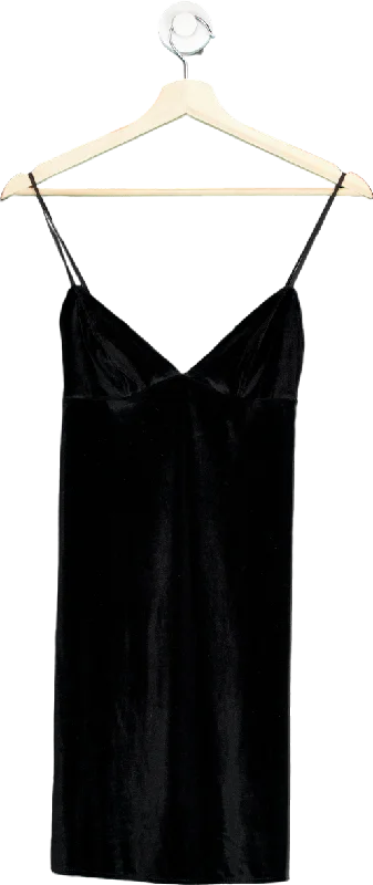 Victoria's Secret Black Velvet Slip Dress XS Tunics Stylish elegant