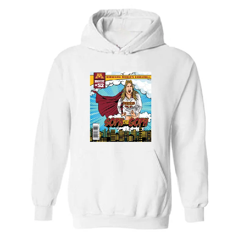 Minnesota - NCAA Women's Basketball : Sophia Hart - Individual Caricature Hooded Sweatshirt Oversized Hoodie Comfort Casual