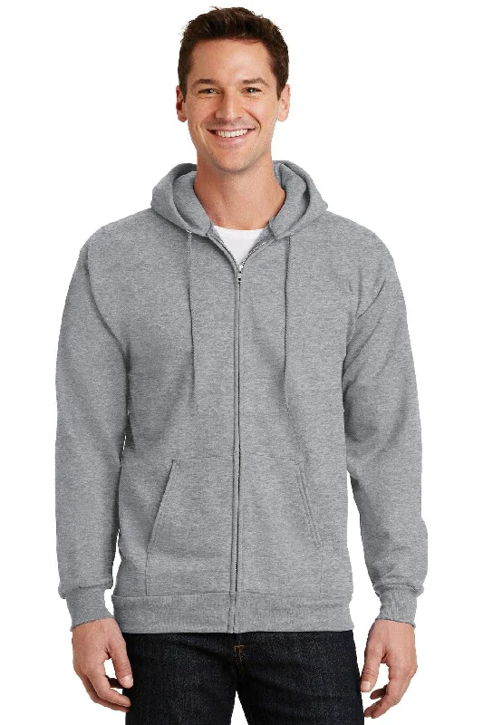 Port & Company -  Essential Fleece Full-Zip Hooded Sweatshirt.  PC90ZH Hoodie Jacket Zipper Layering