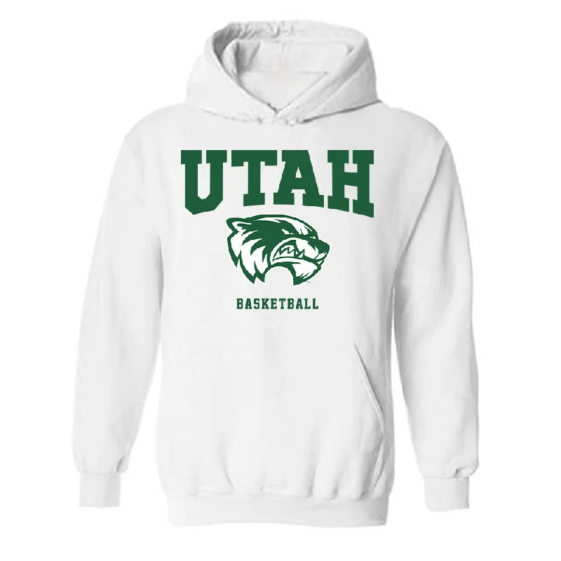 Utah Valley - NCAA Women's Basketball : Halle Nelson - Classic Fashion Shersey Hooded Sweatshirt Hoodie with Pattern Geometric Abstract