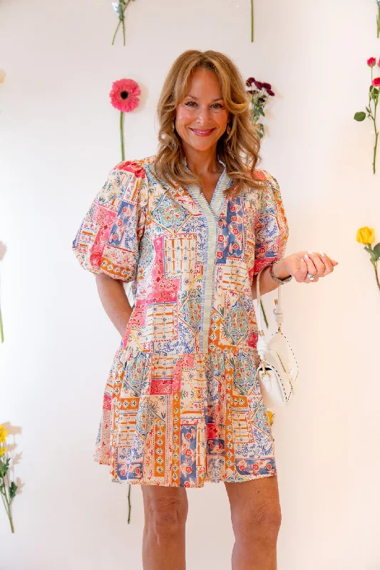 Pretty in Patches Dress Tunics Fall fleece