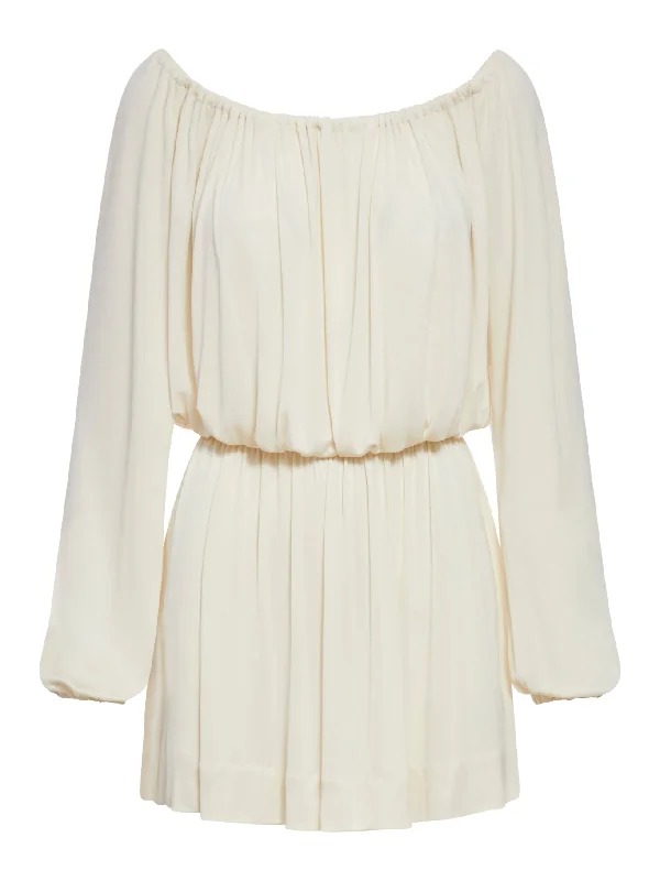 DRAPED JERSEY DRESS A-Line Day Work