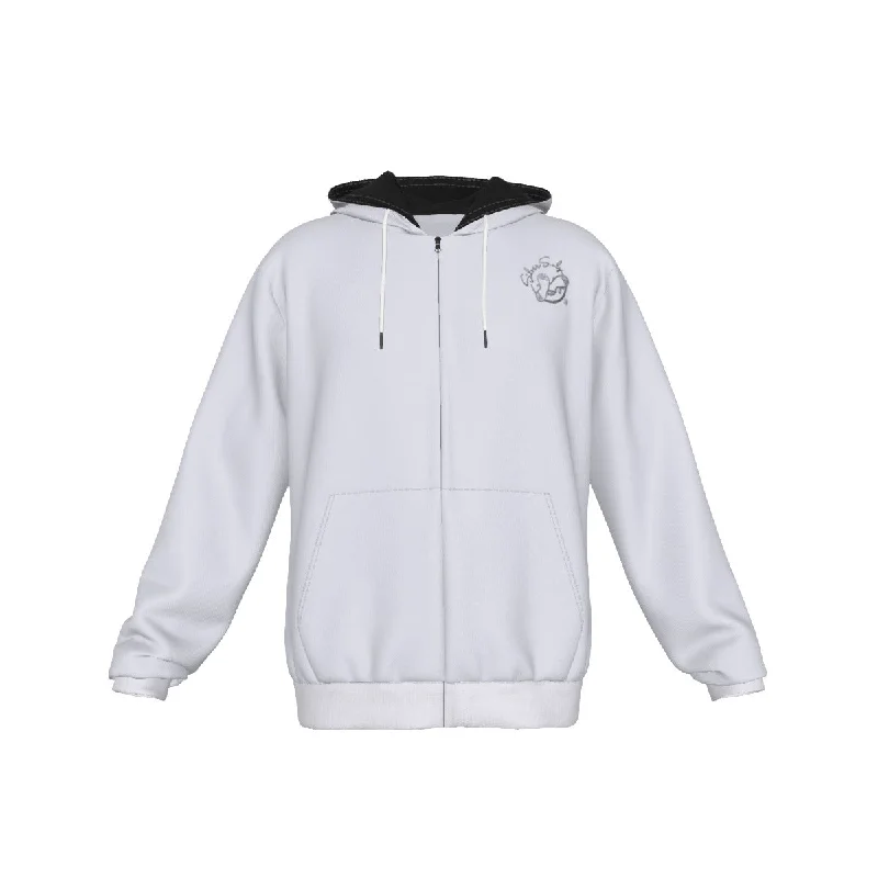 All-Over Print Women's Zip Up Hoodie Hoodie with Bell Sleeves Flared Feminine