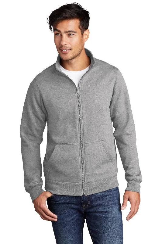 Port & Company  Core Fleece Cadet Full-Zip Sweatshirt PC78FZ Hoodie with Illustration Artistic Creative