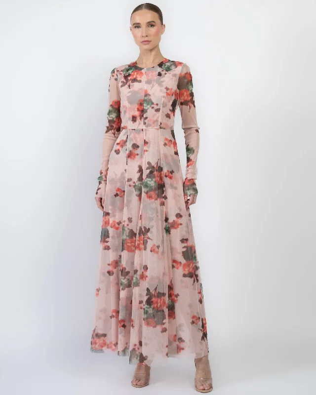 Printed Tulle Dress Tunics Prom sequined