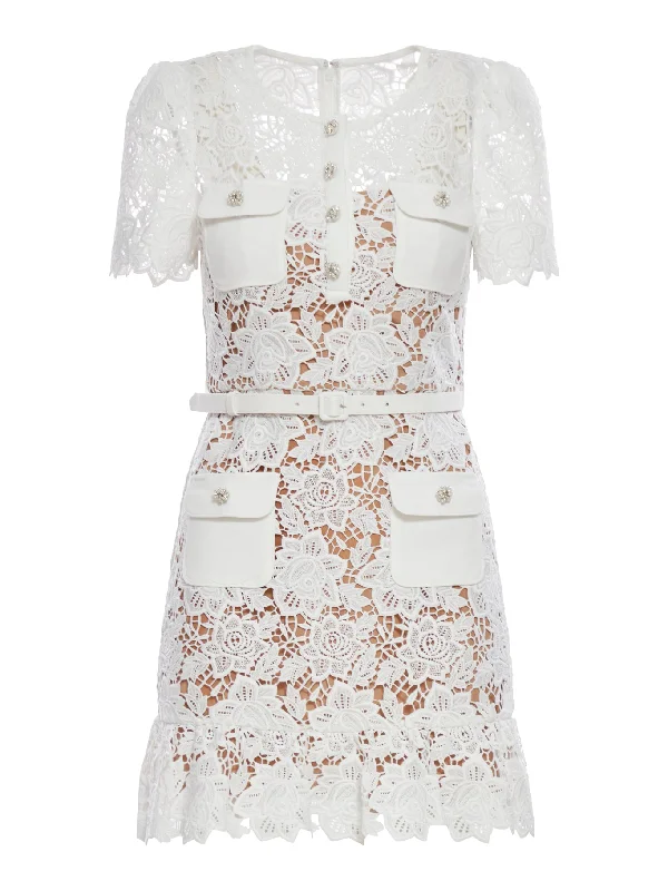 SHORT LACE DRESS Tunics Ceremony elegant
