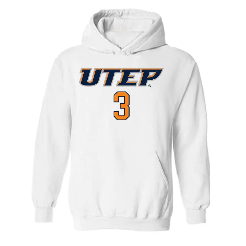 UTEP - NCAA Women's Basketball : Ivane Tensaie - Replica Shersey Hooded Sweatshirt Hoodie with Camouflage Military Edgy