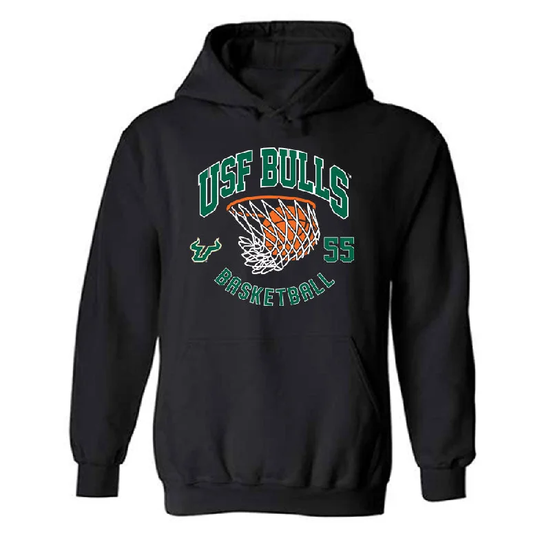 USF - NCAA Women's Basketball : Carla Brito - Classic Shersey Hooded Sweatshirt Hoodie with Zipper Versatile Modern