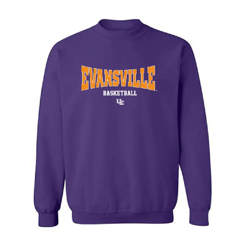 Evansville - NCAA Women's Basketball : Julia Palomo Vicente - Crewneck Sweatshirt Hoodie with Hem Ribbing Snug Secure